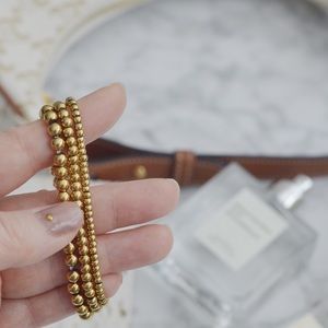 14K Gold Plated Beaded Layering Bracelet